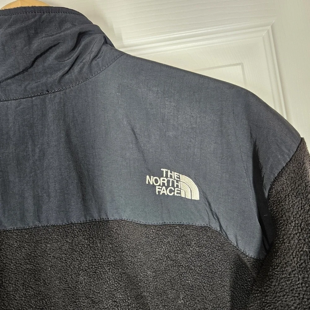 The North Face Men's Denali Black Polartec Fleece Pit Zip Full Zip Jacket Large